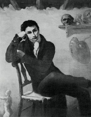 Т. Жерико (?). Портрет художника в ателье. Около 1818—1819 гг. Париж, Лувр