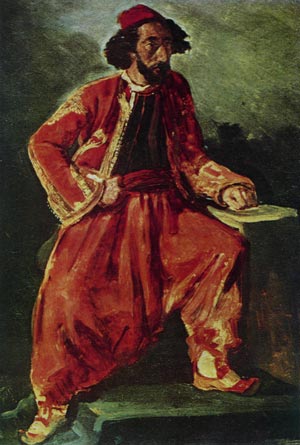Э. Делакруа. Сидящий турок. 1825—1827. Париж, Лувр