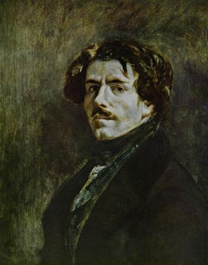 Э. Делакруа. Автопортрет в зеленом жилете. Середина 1830-х гг. Париж, Лувр