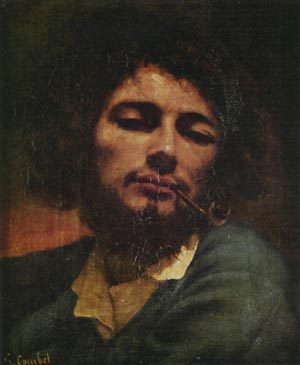 Г. Курбе. Автопортрет с трубкой. 1846—1847. Монпелье, музей Фабра